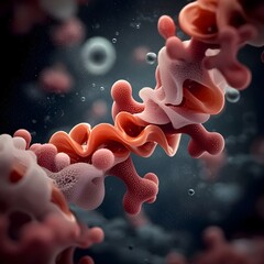 Poster - Morphing Molecular Design An Organic and Fluid Scientific Visualization in a Contemporary High Definition Digital Style
