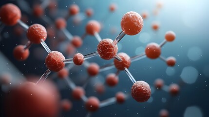 Poster - captivating molecular structure vibrant geometric patterns of dynamic chemical expressions showcasin