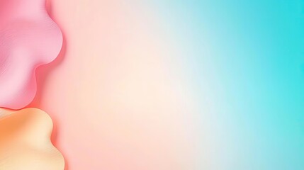 Aufkleber - Abstract soft gradient background with pink and blue hues.