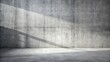 © Temteen - Close-up image of concrete wall and floor with shadow and plain gray texture