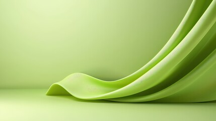 Fototapete - Solid green background with a smooth surface, creating a clean and minimal look for various design applications.