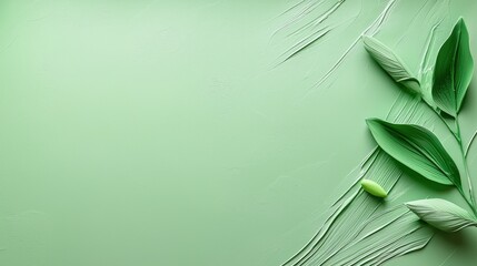 Poster - Rich green textured background with a soft, natural feel, perfect for backgrounds in organic and earthy designs.
