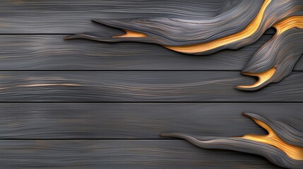 Poster - Grey wood background with weathered, subtle textures, bringing a classic, rustic feel to vintage-style designs.