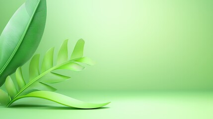 Poster - Softly textured green background with organic feel, ideal for eco-friendly themes and natural designs.