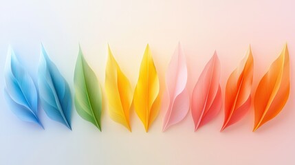 Poster - Softly transitioning rainbow colors in a gradient background, adding a joyful, lighthearted feel to creative projects.