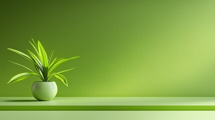 Wall Mural - Solid green background with a vibrant shade, perfect for clean and minimalist designs or overlays.