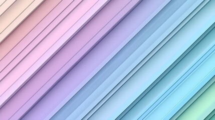 Poster - Abstract Diagonal Pastel Stripes Background