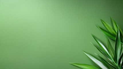 Poster - Minimal green backdrop with elegant abstract patterns and open space for adding text, logos, or branding elements.