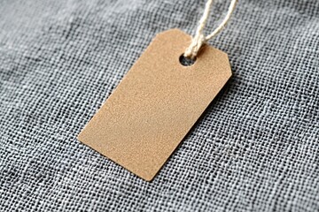 Poster - Close-up of a price tag on high-end clothing, detail in fabric texture, price and value contrast