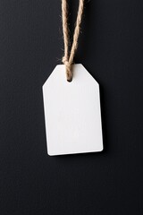 Poster - Detailed close-up of a price label with a sale tag, modern style, capturing moment of purchase decision