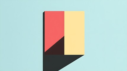 Poster - Abstract Geometric Shapes in Pastel Colors