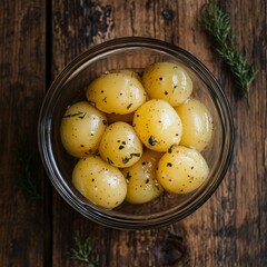 Wall Mural - Potato top view