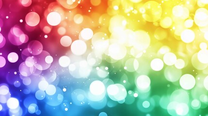 Wall Mural - Colorful Bokeh Lights Abstract Background
