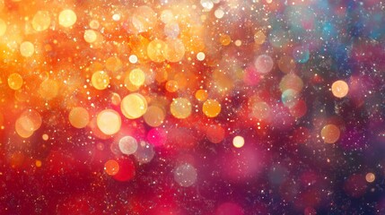 Wall Mural - Colorful Bokeh Lights Abstract Background

