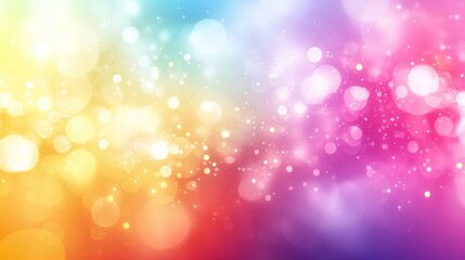 Wall Mural - Colorful Bokeh Lights Abstract Background
