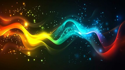 Wall Mural - Colorful Bokeh Lights Abstract Background
