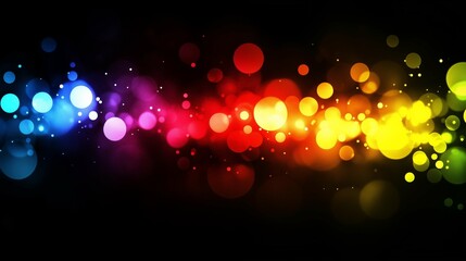 Colorful Bokeh Lights Abstract Background
