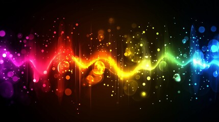 Wall Mural - Colorful Bokeh Lights Abstract Background
