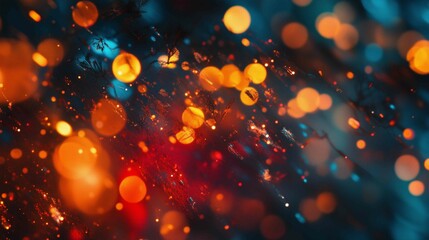 Wall Mural - Colorful Bokeh Lights Abstract Background
