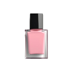 Aufkleber - Pink nail polish bottle isolated on transparent background Generative Ai.
