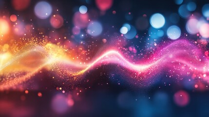 Poster - Vibrant Waves of Sound and Light Motion