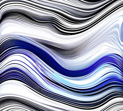 Blue and colorful wavy dynamic motion graphics. light motion shape curve. wavy banner template. background texture, neat cracks, 8k quality. generative ai	