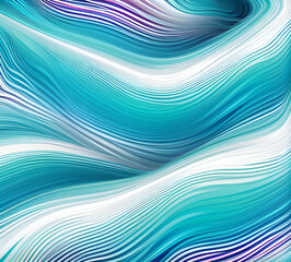Fototapete - Blue and colorful wavy dynamic motion graphics. light motion shape curve. wavy banner template. background texture, neat cracks, 8k quality. generative ai	