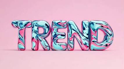 Poster - Glossy 3D word 