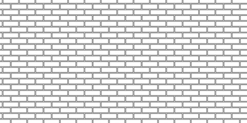 White brick blank home wall construction texture copy for space stucco panorama white tiles and black joint texture. pavement road white brick wall used for background.	
