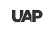 © SolaruS - UAP logo design template with strong and modern bold text. Initial based vector logotype featuring simple and minimal typography. Trendy company identity.