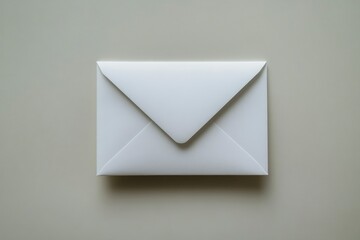 Aufkleber - An elegant white envelope with soft shadows creates a sophisticated and timeless aura, suitable for various forms of written communication and artistic inspiration.