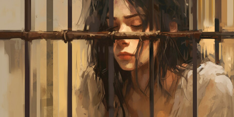 Poster - a person in prison