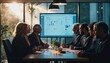 © Nattawat - Smiling businesspeople collaborating on a project in a modern office