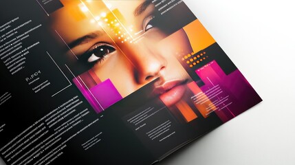 Poster - Business brochure design with layered sections and professional typography, for corporate use.