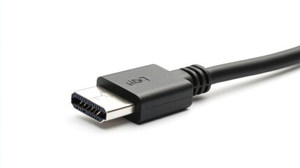 Aufkleber - Close-up of USB cable, showing connector end isolated against white