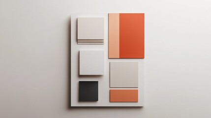 Poster - Minimalist brochure layout with organized sections, modern colors for corporate presentation.