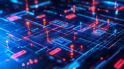 Poster - Explore the intricate visual landscape of digital networks and their impact on asset value and pricing strategies