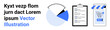 © robu_s - Pie chart with black and blue sections, checklist on clipboard with ticked boxes, smartphone with shopping cart and Buy button. Ideal for business analysis, e-commerce, mobile application, surveys