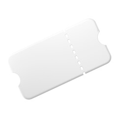 Wall Mural - Discount coupon icon  png sticker, 3D minimal illustration, transparent background