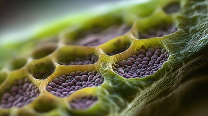 Poster - Magnified View of Distinct Cellular Structures