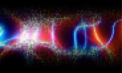 Fototapete - abstract technology particles halftone vector background