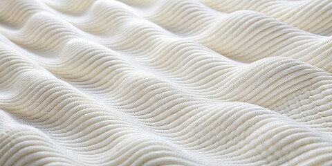 white knit fabric texture - soft, curvy pattern, abstract, close-up, knit, fabric, texture