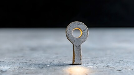 Aufkleber - Keyhole of Light Symbolizing Access to Unexplored Ideas Creativity and Potential  A conceptual image representing the gateway to new discoveries insights and innovative thinking