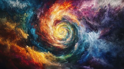Wall Mural - colorful whirlwind