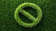 © Surachate - Lush Green Infinity Symbol, a vibrant grassy design intertwining in an endless loop, symbolizing eternal growth and connection in nature.