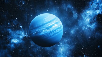 Wall Mural - neptune in galaxy astronomy universe outdoors.