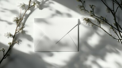 Poster - Postcard Invitation and Envelope Mockup