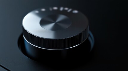 Poster - High quality level concept - quality level button knob on Max position