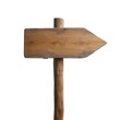 © Mounir - Natural wooden arrow sign with grain texture ISOLTED IN WHITE BACKGROUND