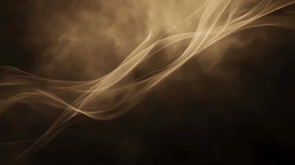 Poster - Ethereal wisps of light and smoke intertwine in a dark background, creating a mystical atmosphere.